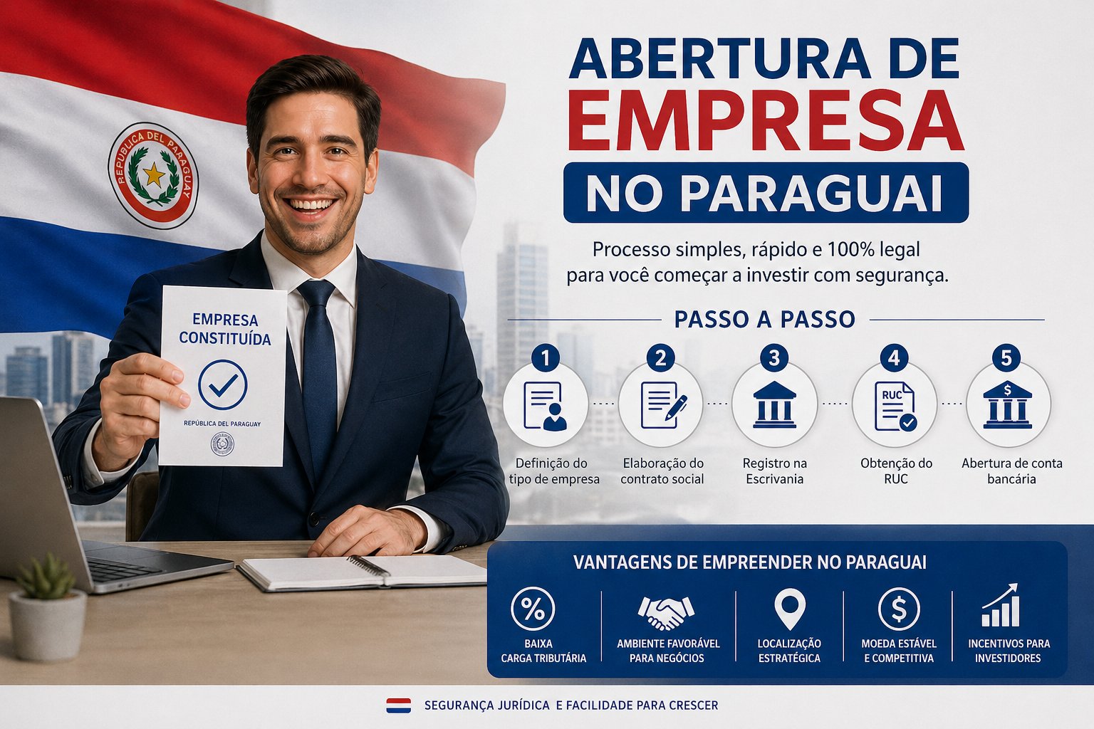 Abertura de Empresa no Paraguai