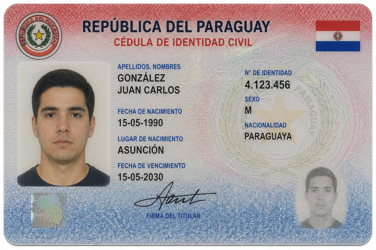 Cédula de Identidade Paraguaia