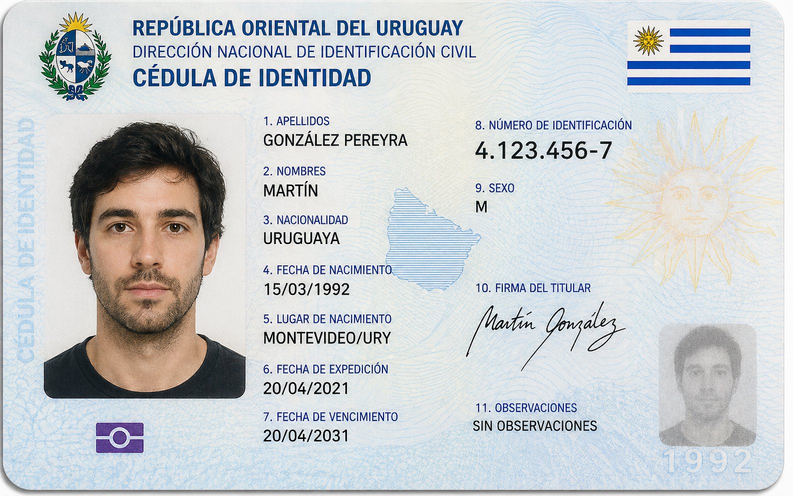 Cédula de Identidade Uruguaia